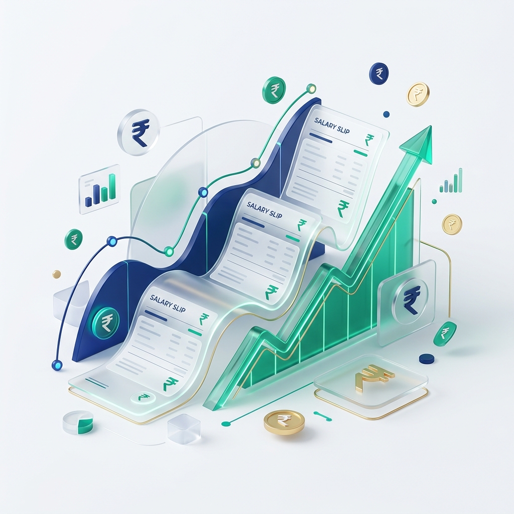 Money and charts illustration
